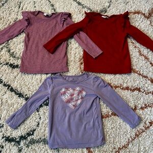 H&M toddler girls ruffle tops lot